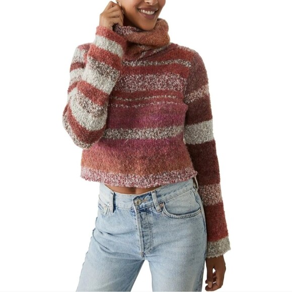 Free People My Girl Cozy Turtleneck Cowlneck Sweater - Picture 2 of 8